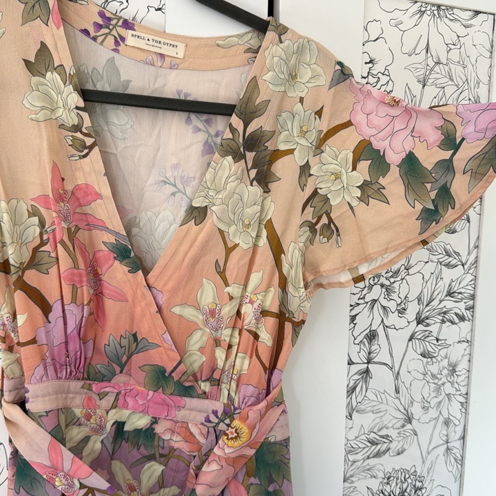 Spell & the Gypsy Lily faux wrap dress - Picture 9 of 10